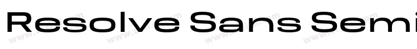 Resolve Sans Semi Bo字体转换